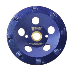 5" 8 Seg 1/4 Round PCD Cup Wheel