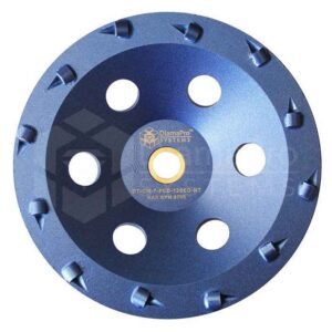7" 12 Seg 1/4 Round PCD Cup Wheel
