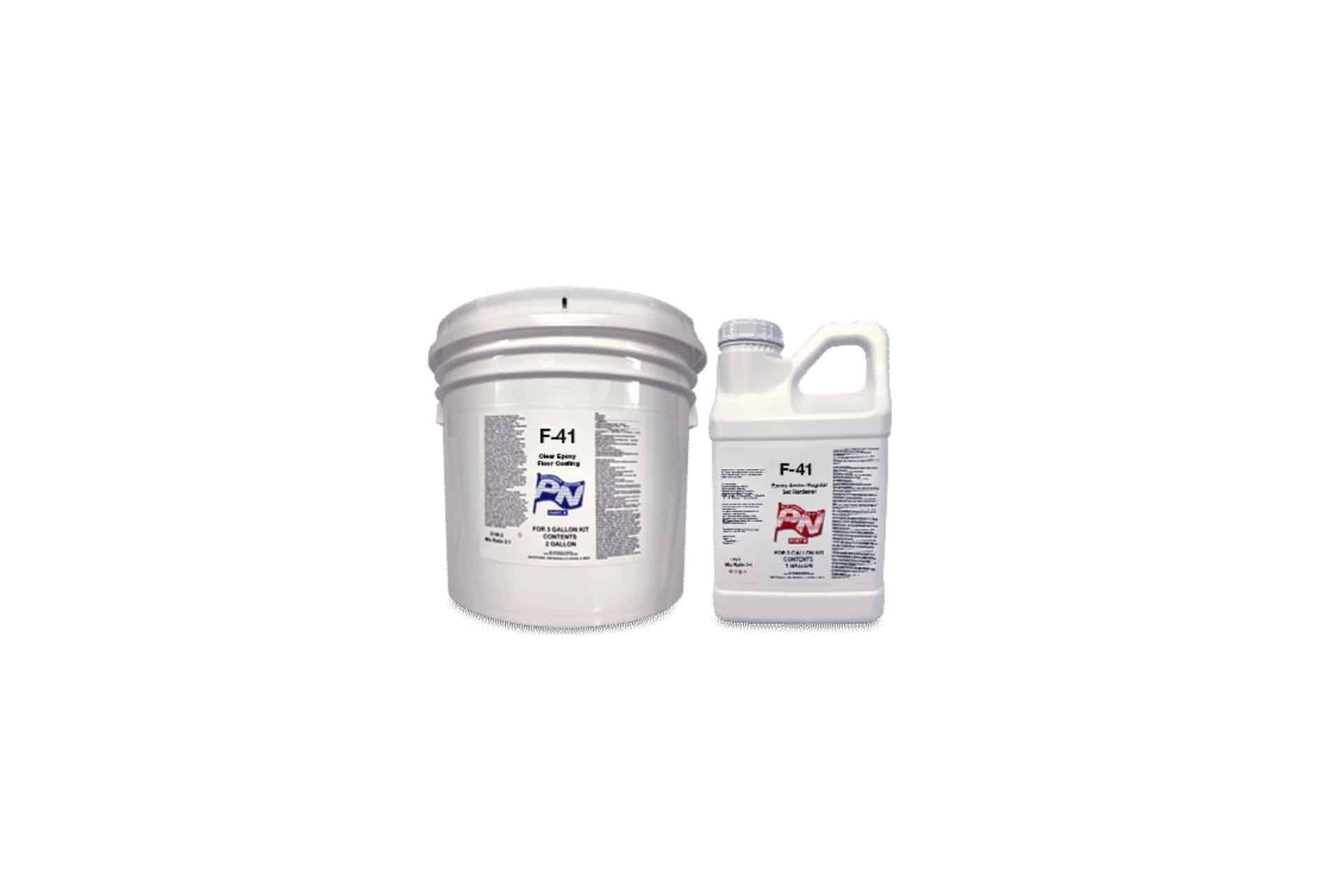 F-41 Clear UV Resistant Epoxy Floor Coating